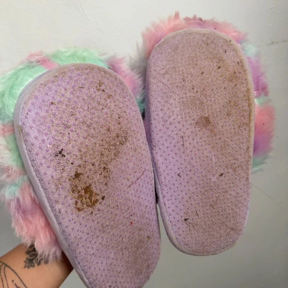 Care Bears Multicolor Furry Women's Slippers - Picture 5 of 6